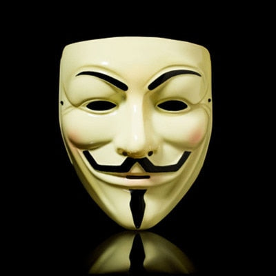1 stücke V wie Vendetta Maske Halloween Maskerade Scary Party Supplies Cosplay Kostüm Zubehör Requisiten Anonym Film Guy Fawkes