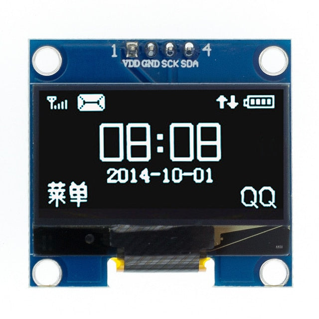 RoHS Módulo OLED de 1,3 pulgadas blanco/azul SPI/IIC I2C Comunicar color 128X64 Módulo de pantalla LED LCD OLED de 1,3 pulgadas Módulo OLED de 1,3"