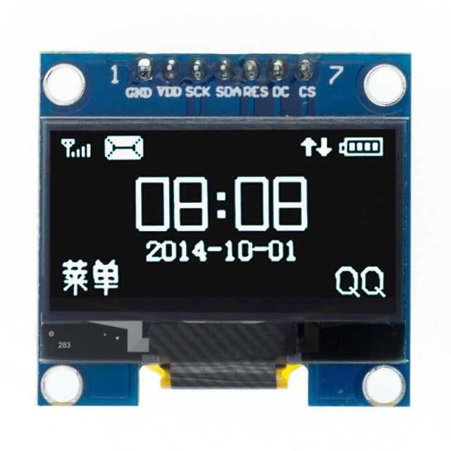 RoHS Módulo OLED de 1,3 pulgadas blanco/azul SPI/IIC I2C Comunicar color 128X64 Módulo de pantalla LED LCD OLED de 1,3 pulgadas Módulo OLED de 1,3"