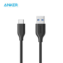 Anker USB C Kabel Powerline USB C auf USB 3.0 Kabel mit 56k Ohm Pull-Up Widerstand für Samsung iPad Pro Sony LG HTC etc