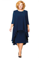 Envío rápido vestidos de madre de la novia 2021 chifón de talla grande de manga larga vestido de fiesta de boda bata de noche de boda платье