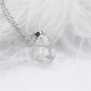 Schicke transparente Harz-Runde-Kugel-Mond-Anhänger-Halsketten-Frauen-blauer Himmel-weiße Wolken-Ketten-Halsketten-Modeschmuck-Geschenke für Mädchen