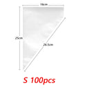 Bolsa de repostería desechable de 100 Uds., bolsas de confitería de tamaño S/M/L para decoración de pasteles, Fondant, utensilios para manga pastelera para hornear en la cocina