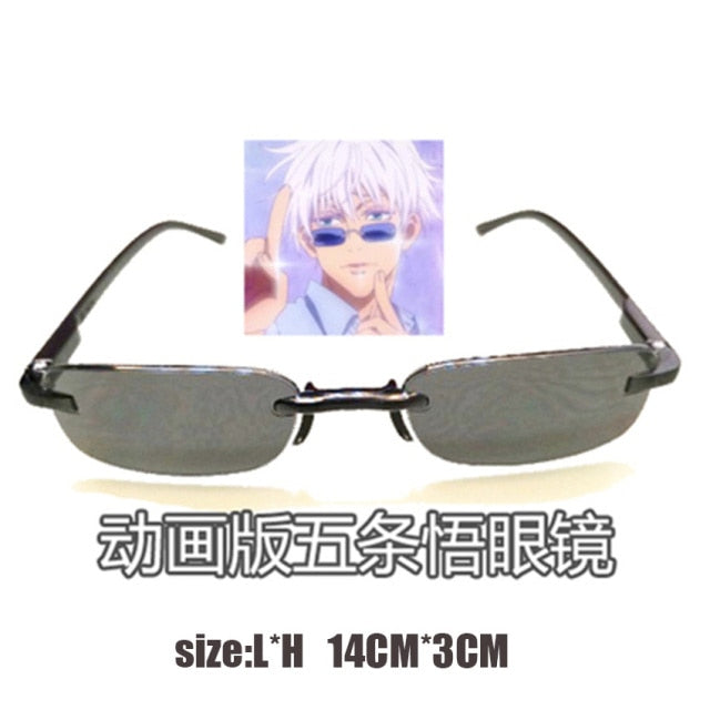 Gojo Satoru Cosplay Brille Brillen Jujutsu Kaisen Schwarze Brille Kostümzubehör Anime Requisiten