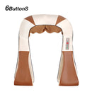 U-Form elektrisches Shiatsu-Körper-Schulter-Nacken-Massagegerät Rücken-Infrarot-4D-Knetmassage-Schal-Auto-Haus Bestes Geschenk HealthCare