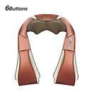 U-Form elektrisches Shiatsu-Körper-Schulter-Nacken-Massagegerät Rücken-Infrarot-4D-Knetmassage-Schal-Auto-Haus Bestes Geschenk HealthCare