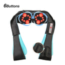 U-Form elektrisches Shiatsu-Körper-Schulter-Nacken-Massagegerät Rücken-Infrarot-4D-Knetmassage-Schal-Auto-Haus Bestes Geschenk HealthCare