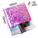 10 Uds 15x20 + 4cm sobre de burbujas de oro rosa/sobre de burbujas de papel de aluminio de oro rosa para embalaje de regalo y bolsa de recuerdo de boda y sobres de correo