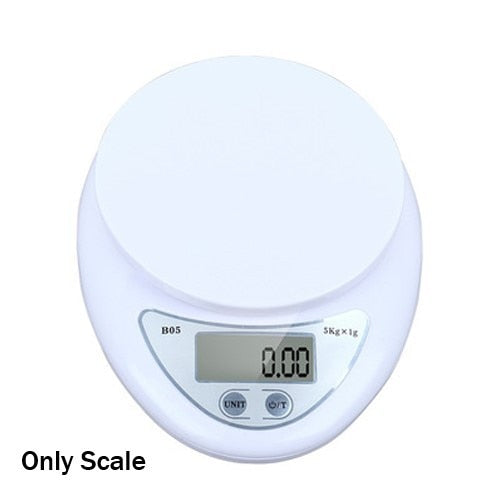 5KG/1G Kitchen Scale Weighing Scale Food Diet Postal Balance Measuring LCD Electronic Scales Suitable for household Kitchen