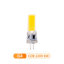 10 unids/lote COB LED G4 G9 E14 3W 6W bombilla de luz AC 12V 220V lámpara LED foco iluminación de araña reemplazar 30W 60W lámparas halógenas