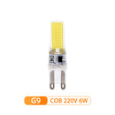 10 unids/lote COB LED G4 G9 E14 3W 6W bombilla de luz AC 12V 220V lámpara LED foco iluminación de araña reemplazar 30W 60W lámparas halógenas