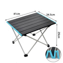 Mesa plegable portátil ultraligera para acampar, mesa plegable para cenar al aire libre, aleación de aluminio de alta resistencia para fiesta en el jardín, Picnic, barbacoa