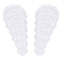 6/12 Uds. Tapas de silicona adaptables, tapas universales reutilizables para alimentos, tapa estirable lavable de silicona para envolver alimentos, accesorios de cocina