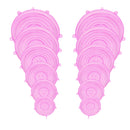 6/12 Uds. Tapas de silicona adaptables, tapas universales reutilizables para alimentos, tapa estirable lavable de silicona para envolver alimentos, accesorios de cocina