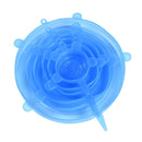 6/12 Uds. Tapas de silicona adaptables, tapas universales reutilizables para alimentos, tapa estirable lavable de silicona para envolver alimentos, accesorios de cocina