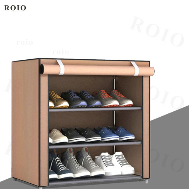 Zapatero sencillo multicapa para entrada, organizador de zapatos ahorrador de espacio, estante para zapatos fácil de instalar, muebles para dormitorio de casa, Zapatero