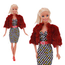 Vestido de Barbies elegante a la moda + 1 zapatos ropa Casual para ropa de Barbie de 11,8 pulgadas Accesorios zapatos, juguetes para niñas, regalo de cumpleaños