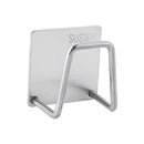 Organizador de cocina, soporte de almacenamiento de esponja de acero inoxidable, fregadero autoadhesivo, desagüe de jabón, estante de secado, gancho de pared para baño, accesorios