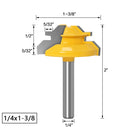 45-Grad-Schloss Gehrungsfräser 6 bis 1/2 Schaft Holzbearbeitung Zapfenfräser Werkzeug Bohren Fräsen für Holzkarbidlegierung