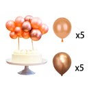 10pcs 5 Inch Metal Balloon Cake Topper Cloud Shape Confetti Balloons For Birthday Baby Shower Wedding Party Decor Home Supplies