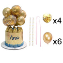 10pcs 5 Inch Metal Balloon Cake Topper Cloud Shape Confetti Balloons For Birthday Baby Shower Wedding Party Decor Home Supplies