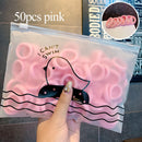 50/100 teile/satz Mädchen Bunte Nylon Kleine Elastische Haarbänder Kinder Pferdeschwanz Halter Scrunchie Stirnband Kinder Haarschmuck