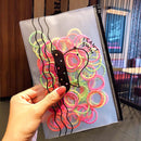 50/100 teile/satz Mädchen Bunte Nylon Kleine Elastische Haarbänder Kinder Pferdeschwanz Halter Scrunchie Stirnband Kinder Haarschmuck