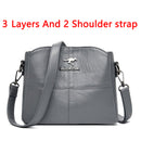 Hochwertige weiche PU-Leder-Schulter-Crossbody-Beutel für Frauen 2020 neue Luxus-Handtaschen-Frauen-Taschen Designer Messenger Bag Sac