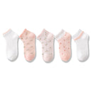 5 Paare / Los Kinder Baumwollsocken Junge Mädchen Baby Kleinkind Ultradünne Mode Atmungsaktive Feste Netzsocken Für Sommer 1-12T Teenager Kinder