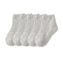 5 Paare / Los Kinder Baumwollsocken Junge Mädchen Baby Kleinkind Ultradünne Mode Atmungsaktive Feste Netzsocken Für Sommer 1-12T Teenager Kinder