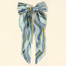 Neue Frauen große Schleife Haarnadel Sommer Chiffon großen Bowknot Fleck Schleife Haarspangen Frauen einfarbig Pferdeschwanz Clip Haarschmuck