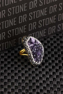 DR Stone Naturstein Damen Amethyst Ring 20 AR493