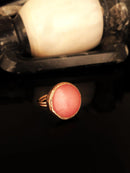 Anillo chapado en oro rosa con piedra de ágata para mujer Dr Stone Natural Stone KRB405