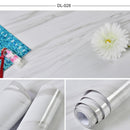 Papel pintado autoadhesivo mate de película decorativa DIY de alto brillo blanco, pegatinas impermeables para renovación de muebles antiguos de armario de cocina