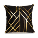 Gold Schwarz Weihnachten Kissenbezug Wohnzimmer Dekorative Kissenbezüge Kissen Couch Plaid Stuhlkissen Home Cover 45 * 45 cm