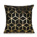 Gold Schwarz Weihnachten Kissenbezug Wohnzimmer Dekorative Kissenbezüge Kissen Couch Plaid Stuhlkissen Home Cover 45 * 45 cm