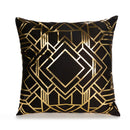 Gold Schwarz Weihnachten Kissenbezug Wohnzimmer Dekorative Kissenbezüge Kissen Couch Plaid Stuhlkissen Home Cover 45 * 45 cm