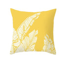 Estilo geométrico amarillo fundas de almohada cojín decorativo para sofá DIY impreso almohada silla coche cojín Navidad hogar 45x45cm decoración