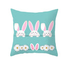 Ostern Pfirsichhaut Kissenbezug Lake Blue Rabbit Egg Kissenbezug Home Linen Für Sofa Kissenbezüge 45 * 45 cm Cover Home Pillow