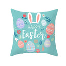 Ostern Pfirsichhaut Kissenbezug Lake Blue Rabbit Egg Kissenbezug Home Linen Für Sofa Kissenbezüge 45 * 45 cm Cover Home Pillow