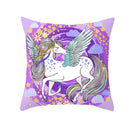 Home Kissenbezug Lila Einhorn Pfirsich Kissenbezug 45 x 45 cm Kissenbezug Sofakissen Überwurf Dekor Home Covers Kissen