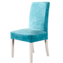 Stuhlhusse aus Kristallsamt High-End-Stoff Hotel Wohnzimmer Hochzeitsbankett Kissenbezug Universalgröße Elastische Stuhlhusse