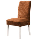 Stuhlhusse aus Kristallsamt High-End-Stoff Hotel Wohnzimmer Hochzeitsbankett Kissenbezug Universalgröße Elastische Stuhlhusse