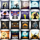 Kürbis Kissenbezug Bat Ghost Horror Halloween Party Kissenbezug 45 * 45 Home Decor Square Dark Kissenbezug Home Dekokissen