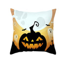 Kürbis Kissenbezug Bat Ghost Horror Halloween Party Kissenbezug 45 * 45 Home Decor Square Dark Kissenbezug Home Dekokissen