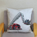 Bagger Bulldozer Auto Musterdruck Kissenbezug Kurze Plüsch Kissenbezüge Kissenbezug Heimtextilien Kissenbezug 45 * 45 cm