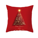 Weihnachten Kissenbezug Rot Home Decor Sofa Kissenbezug Sitz Auto Dekokissenbezug Weihnachten 45 * 45 Kissen für Zuhause