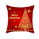 Weihnachten Kissenbezug Rot Home Decor Sofa Kissenbezug Sitz Auto Dekokissenbezug Weihnachten 45 * 45 Kissen für Zuhause