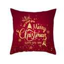 Weihnachten Kissenbezug Rot Home Decor Sofa Kissenbezug Sitz Auto Dekokissenbezug Weihnachten 45 * 45 Kissen für Zuhause