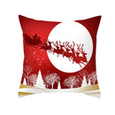 Weihnachten Kissenbezug Rot Home Decor Sofa Kissenbezug Sitz Auto Dekokissenbezug Weihnachten 45 * 45 Kissen für Zuhause